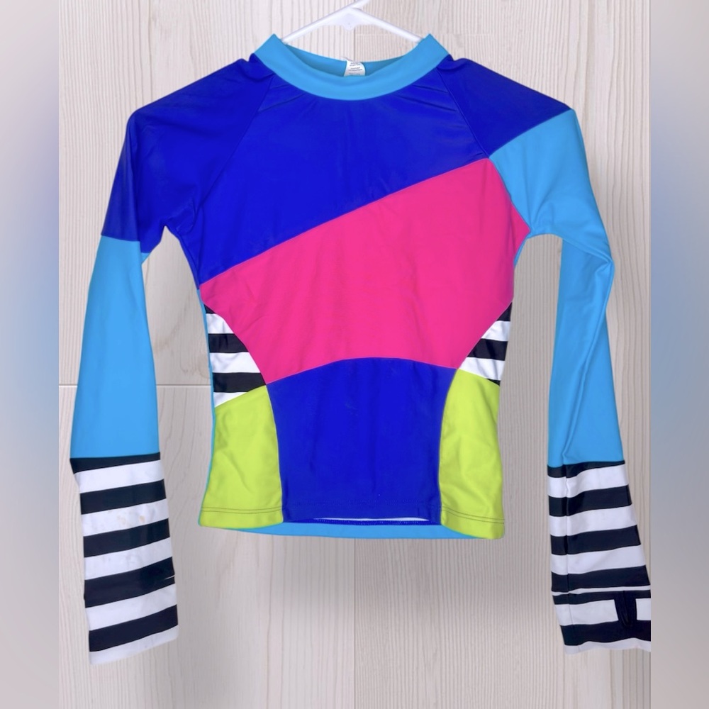 Girls Multicolored/Patterned Rashguard - Picture 2 of 8